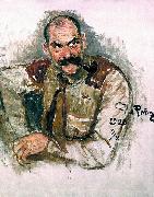 Ilya Repin Portrait of painter Akseli Gallen-Kallela oil painting